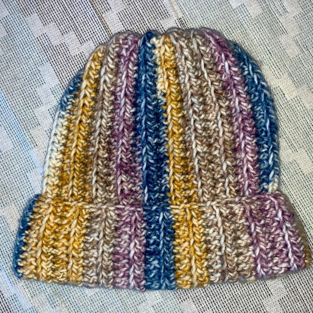 Handmade Multi Colored Crochet Beanie